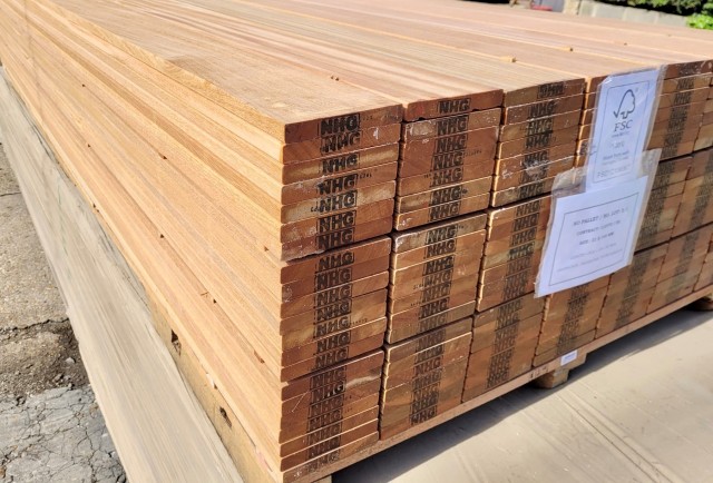 Yellow Balau 21 x 145mm Smooth 2 sides ***FSC***