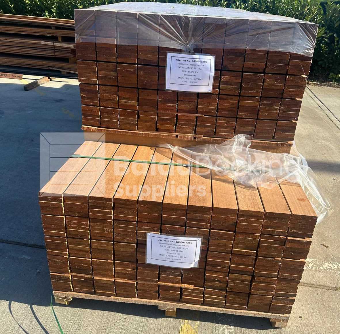 Yellow Balau 19 x 90mm Smooth 2 sides ***FSC***